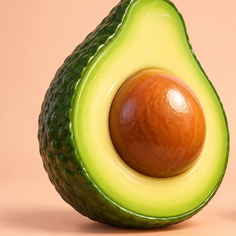 Avocado Halves: Pit half