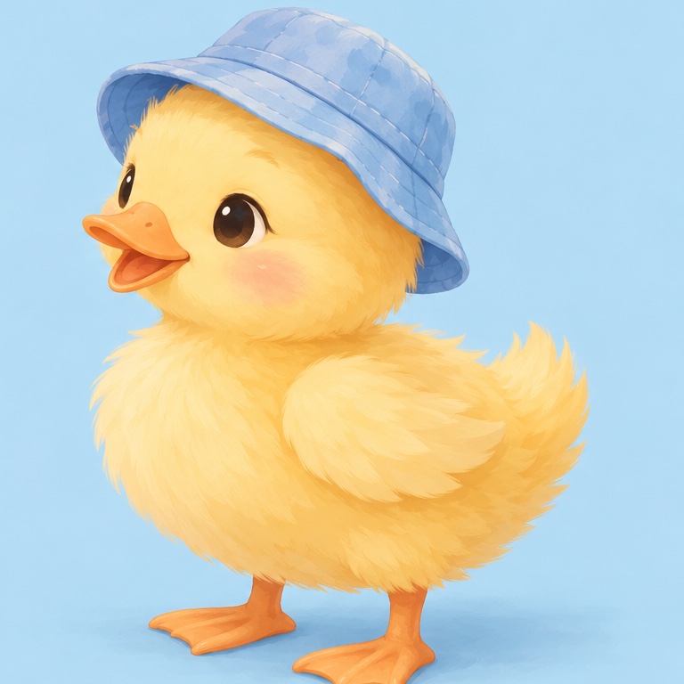 Duckling Duo: Hat duckling