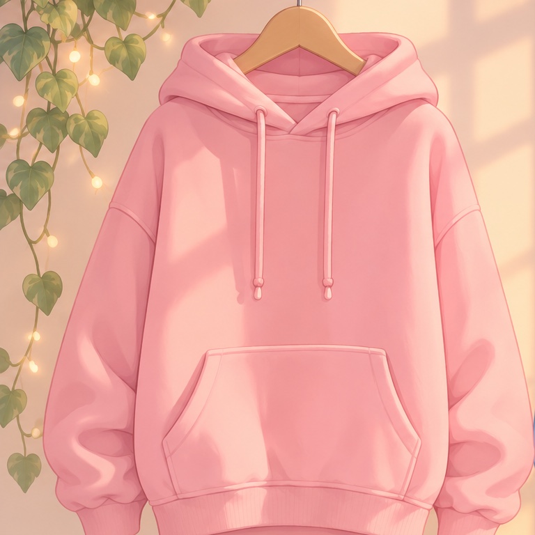 Matching Hoodies: Pink hoodie
