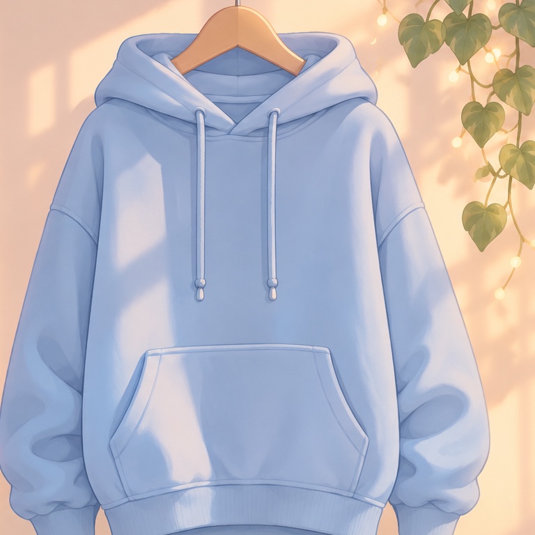 Matching Hoodies: Blue hoodie