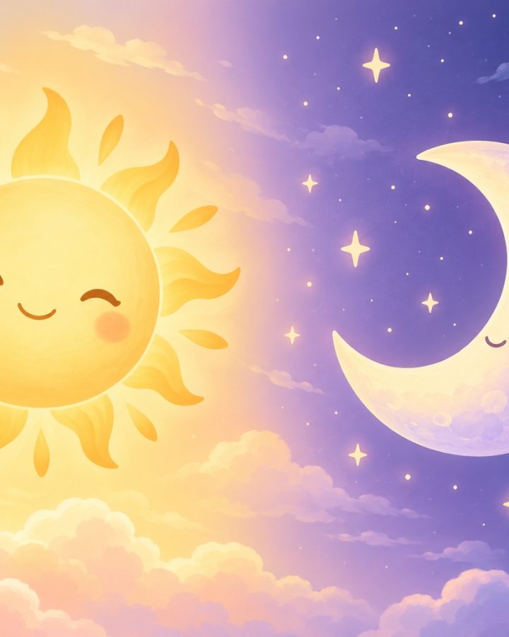 Sun + Moon matching pfp pair